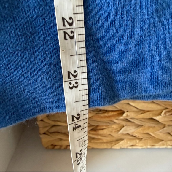 J.Crew Striped crewneck 3/4 Sleeve Shirt Womens Size Medium- Blue/white - Picture 9 of 9